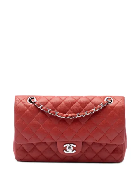 CHANEL Pre-Owned 2010-2011 Medium Classic Caviar Double Flap shoulder bag Red QUD95ZLRQDDC8JHU