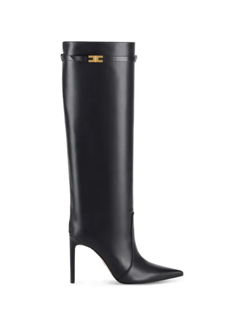Elisabetta Franchi boots in nappa-effect calfskin Black SA98L67E2