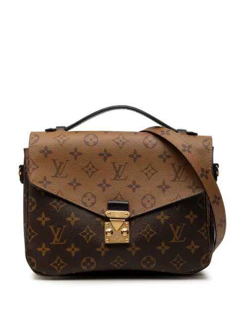 Louis Vuitton Pre-Owned 2017 Monogram Reverse Pochette Metis satchel Brown QHXXSGK109TWLK75