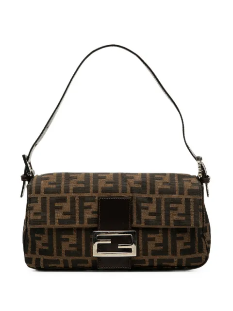 Fendi Pre-Owned 2000-2010 Zucca Canvas Baguette shoulder bag Brown M9LUA49NYY327MS3