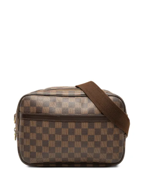 Louis Vuitton Pre-Owned 2009 Damier Ebene Reporter PM crossbody bag Brown 83LR5DO4H7AVP31D