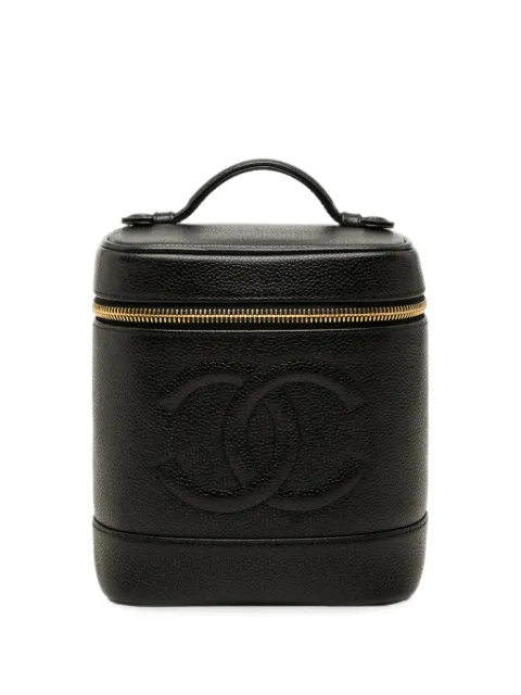 CHANEL Pre-Owned 1996-1997 CC Caviar Case vanity bag Black BPWQGPNQHQ6SNIRN