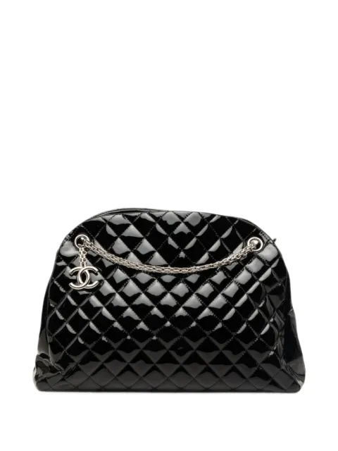 CHANEL Pre-Owned 2011 Large Quilted Patent Just Mademoiselle Bowling Bag shoulder bag Black 21FF10LSMPCP7XV0