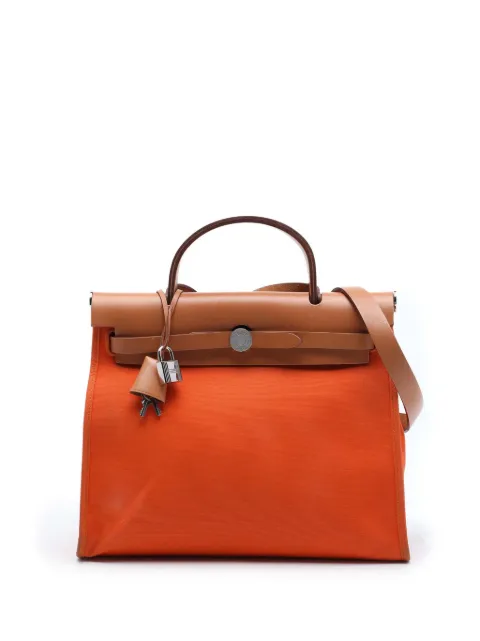Hermès Pre-Owned 2013 Toile Herbag Zip 31 satchel Orange OI4JI0RM3B79QEGT