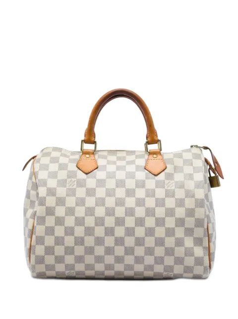 Louis Vuitton Pre-Owned 2011 Damier Azur Speedy 30 boston bag White RA5ZLM0JS5EO68JR