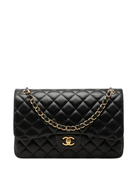 CHANEL Pre-Owned 2011 Jumbo Classic Lambskin Double Flap shoulder bag Black US2Y32DZBUO0299J