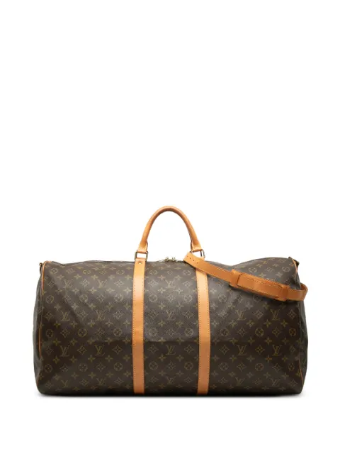 Louis Vuitton Pre-Owned 1993 Monogram Keepall Bandouliere 60 travel bag Brown MMQFRP6P3SLBG2T0