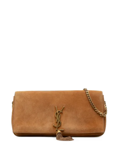 Saint Laurent Pre-Owned 2020 Suede Monogram Kate 99 Tassel Bag satchel Brown NZSSDNYXKDLLG570