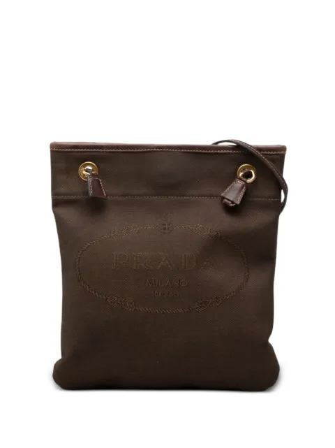 Prada Pre-Owned 2000-2026 Canvas Canapa Logo crossbody bag Brown 4B1LYCSSWEH9XLLE