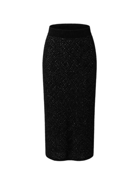 Toccin Alisha sequin-embellished midi skirt Black TF6949I046