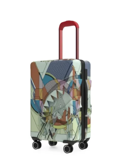 Sprayground x Frank Lloyd Wright Frozen Spheres carry-on luggage White CL344