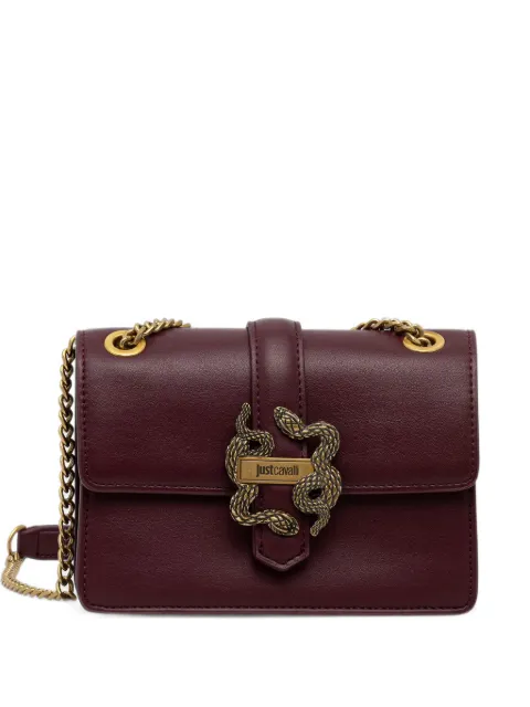 Just Cavalli snake-plaque chain-link shoulder bag Red 81RA4BA3ZSA89