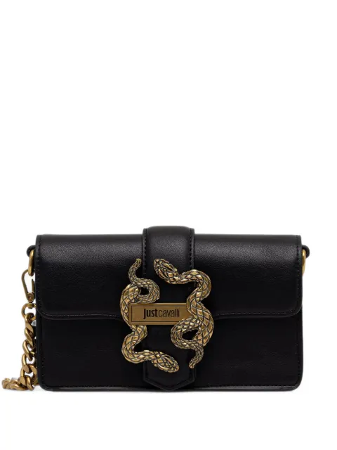 Just Cavalli snake-plaque chain-strap mini bag Black 81RA5PA2ZSA89