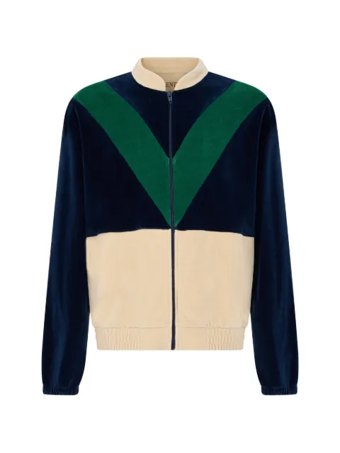 Valentino Garavani colour-block zip-up jacket Blue VMF30BBMF