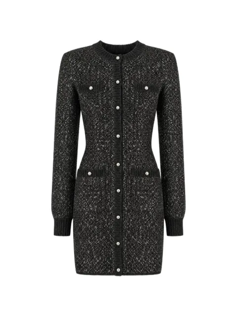Toccin Harriet button-front mini dress Black TF6949K145