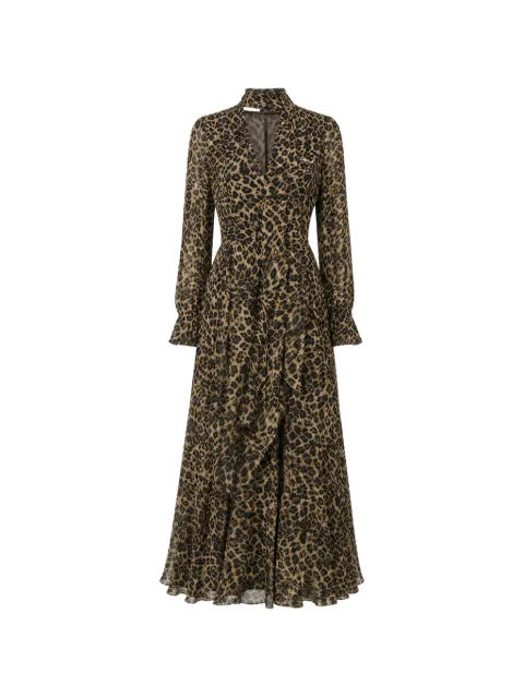 Toccin Jane leopard-print mini dress Brown TF6312D176