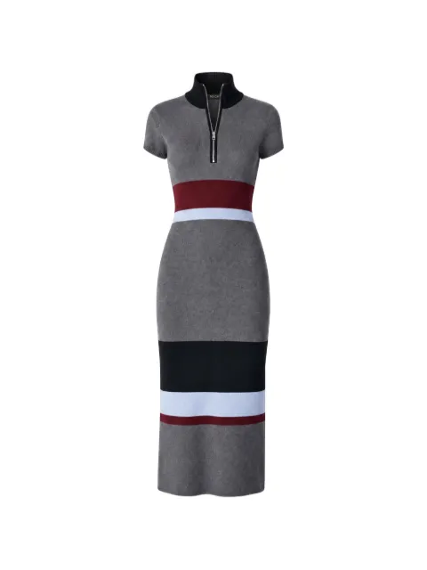 Toccin Dasha striped knit midi dress Grey TF6952K256