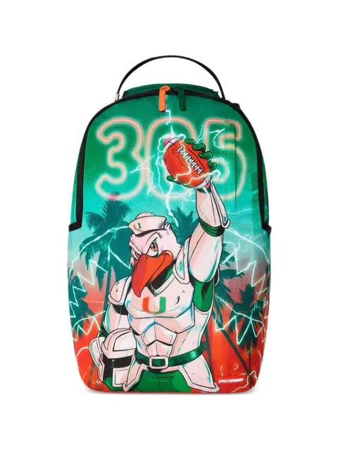 Sprayground University Of Miami Hurricanes Touchdown Thunder backpack Green B9538