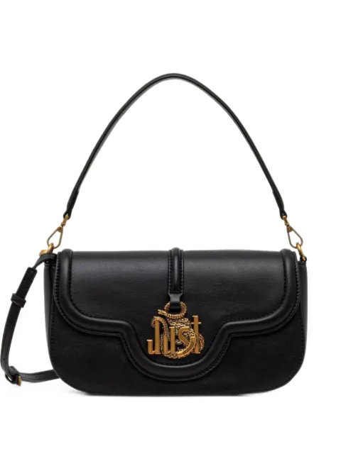 Just Cavalli Just Snake logo-plaque shoulder bag Black 81RA4BN3ZS749