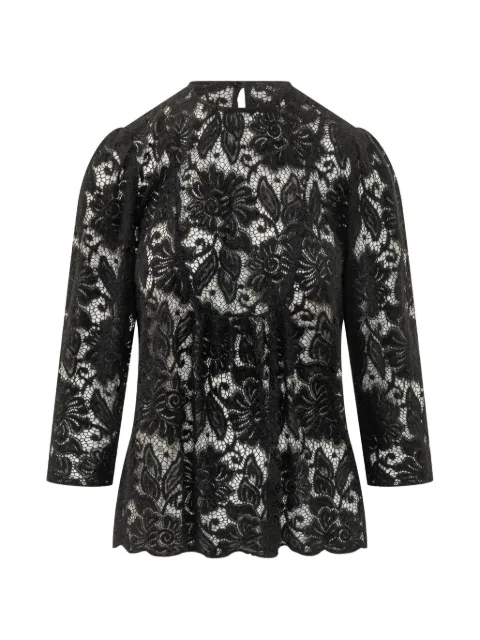 LE SULLY STUDIO floral-lace blouse Black 2758