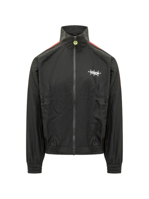 BARROW logo-print side-stripe sport jacket Black F6BWUAJK058