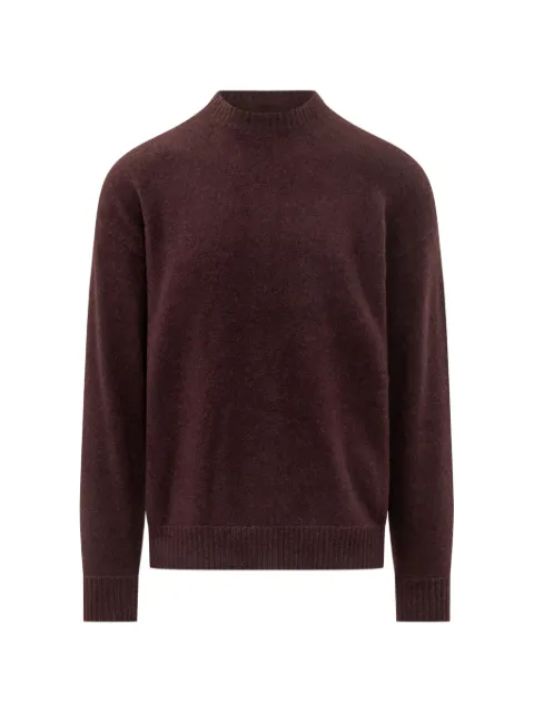 Laneus crew-neck drop-shoulder sweater Red F6LAMAKN060