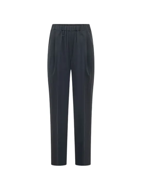 Laneus pleated tapered trousers Blue F6LAMAPA105
