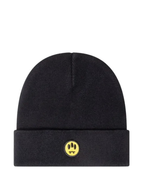 BARROW logo-patch beanie hat Black F6BWUAHT096