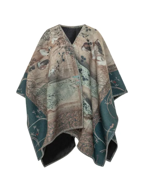 Pierre-Louis Mascia Pancake graphic-print cape Neutrals PANCAKESPH