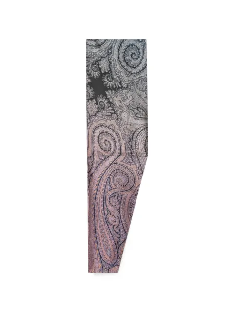 Pierre-Louis Mascia paisley-print silk scarf Grey 51889565X120