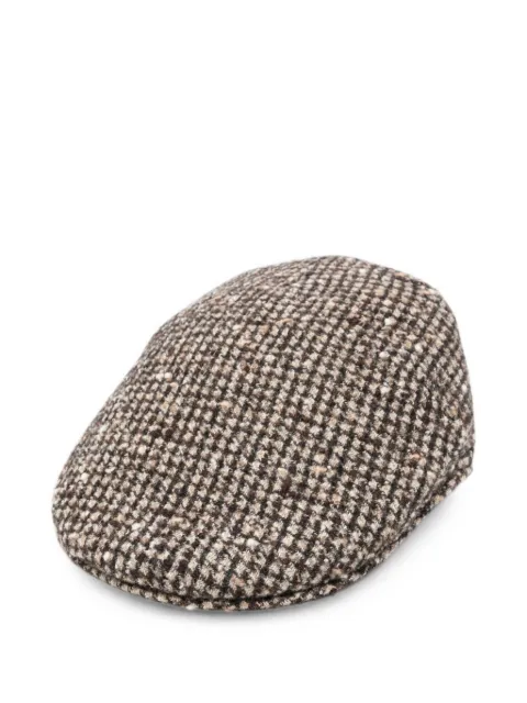 Borsalino Parigi check-pattern hat Brown B12182B0089306B