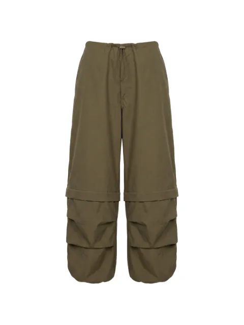AGOLDE Coulson drawstring-waist panelled track pants Green A3591815