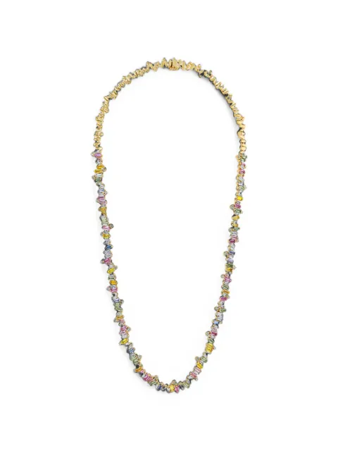 Suzanne Kalan Bold Burst sapphire and diamond necklace Gold BAP515
