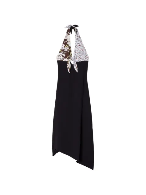 Tory Burch tie-back crepe dress Black 178917