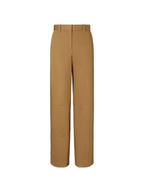 Tory Burch wide-leg cotton pants Brown 180842
