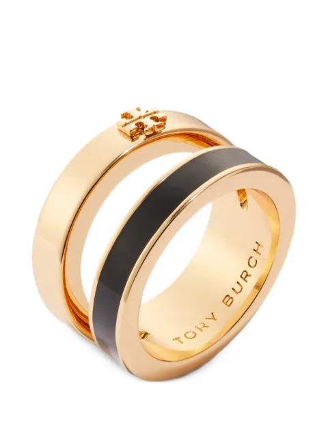 Tory Burch Icon Enamel double rings Gold 184446