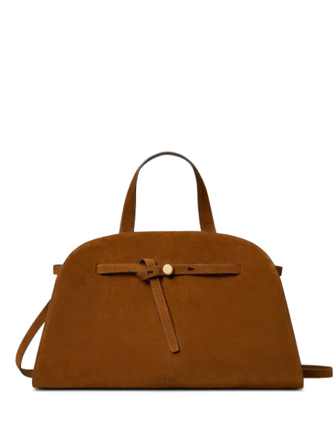 Tory Burch Romy suede Bauletto tote bag Brown 182849244