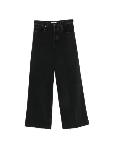 Spina pressed-crease wide-leg jeans Black F26D01