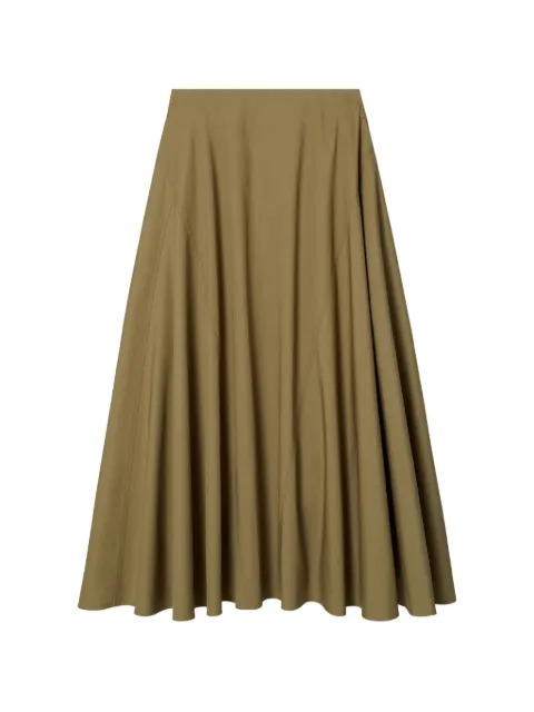Tory Burch cotton poplin skirt Green 180777