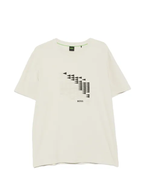 BOSS graphic-print T-shirt Neutrals 50566853