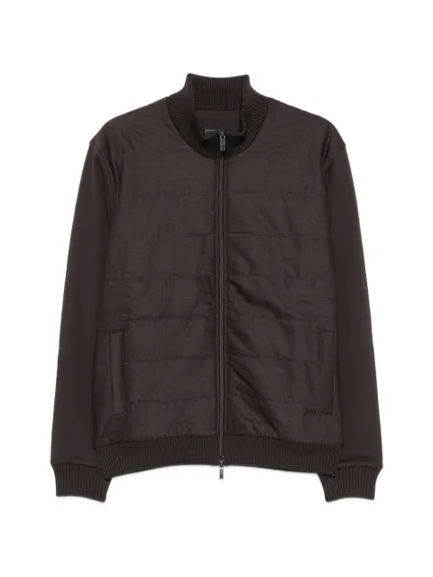 Fay quilted zip-up jacket Brown NJMB5531720YPG