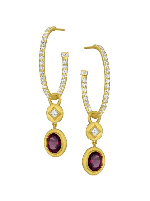 Leigh Maxwell spinel and diamond ear charms Gold LMD060DIASP220