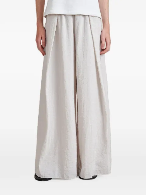 La Ligne Crosby pleated wide-leg trousers White LLC14371