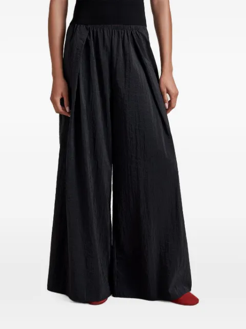La Ligne Crosby pleated wide-leg trousers Black LLC14365