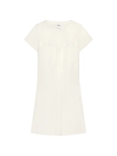 Courrèges Vinyl short-sleeve mini dress White 426CRO932VY0014