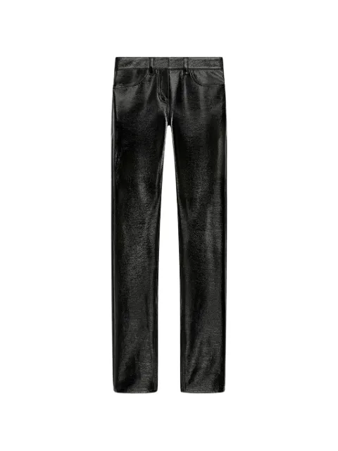 Courrèges vinyl straight-leg trousers Black 426CPA798VY0014