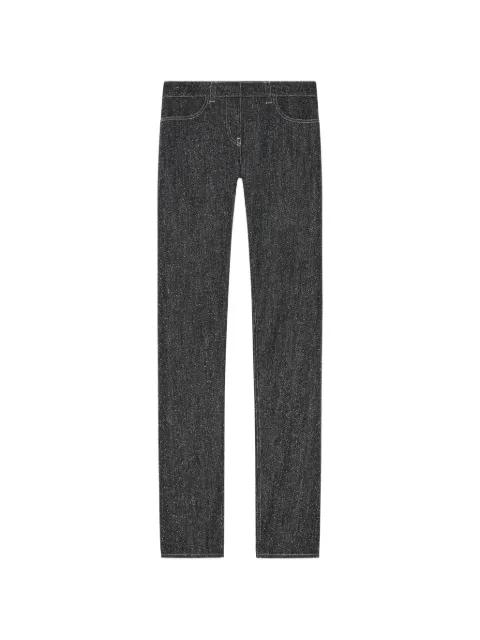 Courrèges denim tweed jeans Black 426DPA798DE0068