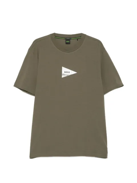 BOSS graphic-print T-shirt Green 50564740