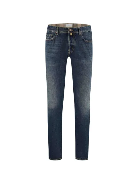 Jacob Cohën logo-patch whiskered jeans Blue JUMQE03330RT779AV1100D