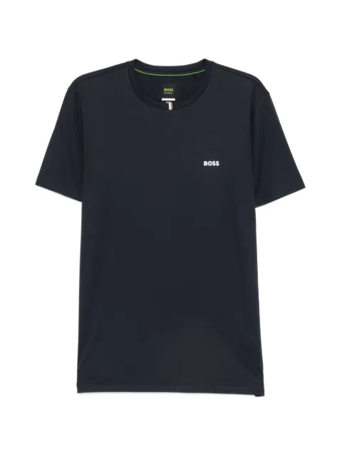 BOSS logo-print short-sleeve T-shirt Blue 50563361